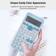 thumbnail image 3 of Calculadora científica, azul, delgada y portátil, dos líneas Calculadora científica, rosa, delgada y portátil, pantalla de dos líneas, cálculo multifuncional, adecuada para estudiantes u oficinas, 3 of 5