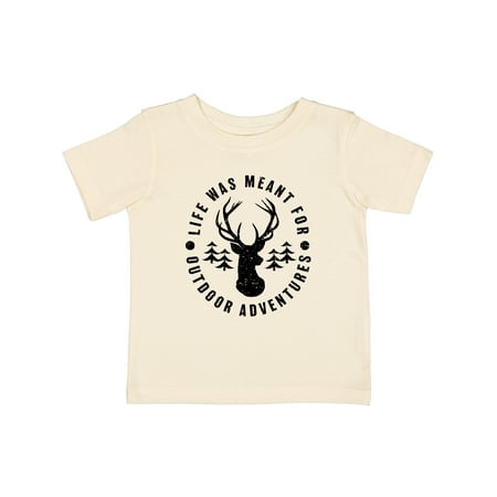 

Inktastic Life Was Meant for Outdoor Adventures with Deer Gift Baby Boy or Baby Girl T-Shirt