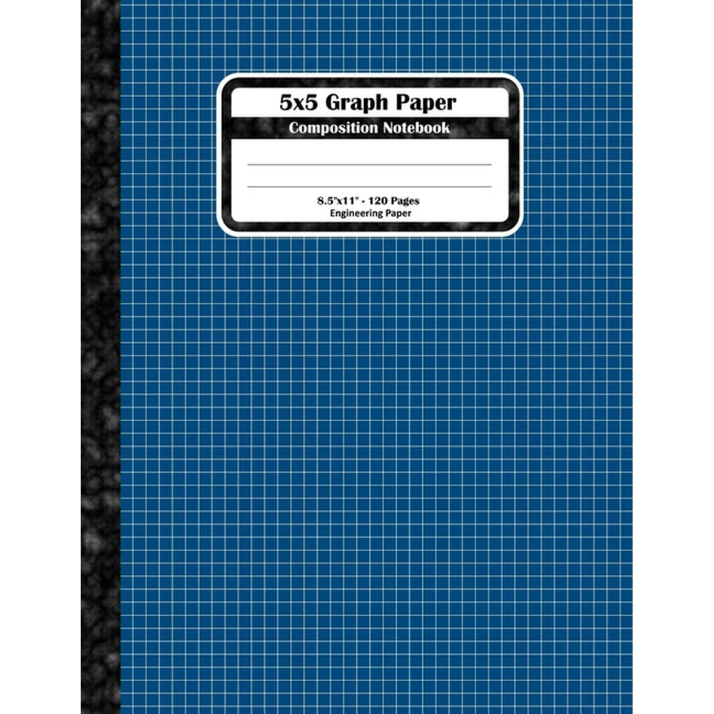 5x5 Graph Paper Composition Notebook Square Grid or Engineer Paper