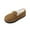 Brown, variant on Women's Slippers Faux Suede Warm Fuzzy Lining Loafers Slip On Round Toe Comfortable Casual Indoor Outdoor House Shoes