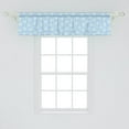 thumbnail image 2 of Ambesonne Yellow Polka Dot Window Valance, Pastel Daisies, 42" x 12", Pale Azure Blue Mustard, 2 of 3