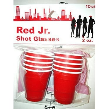 Red Jr. Shot Glasses - Red Cup Shot Glasses 10 count