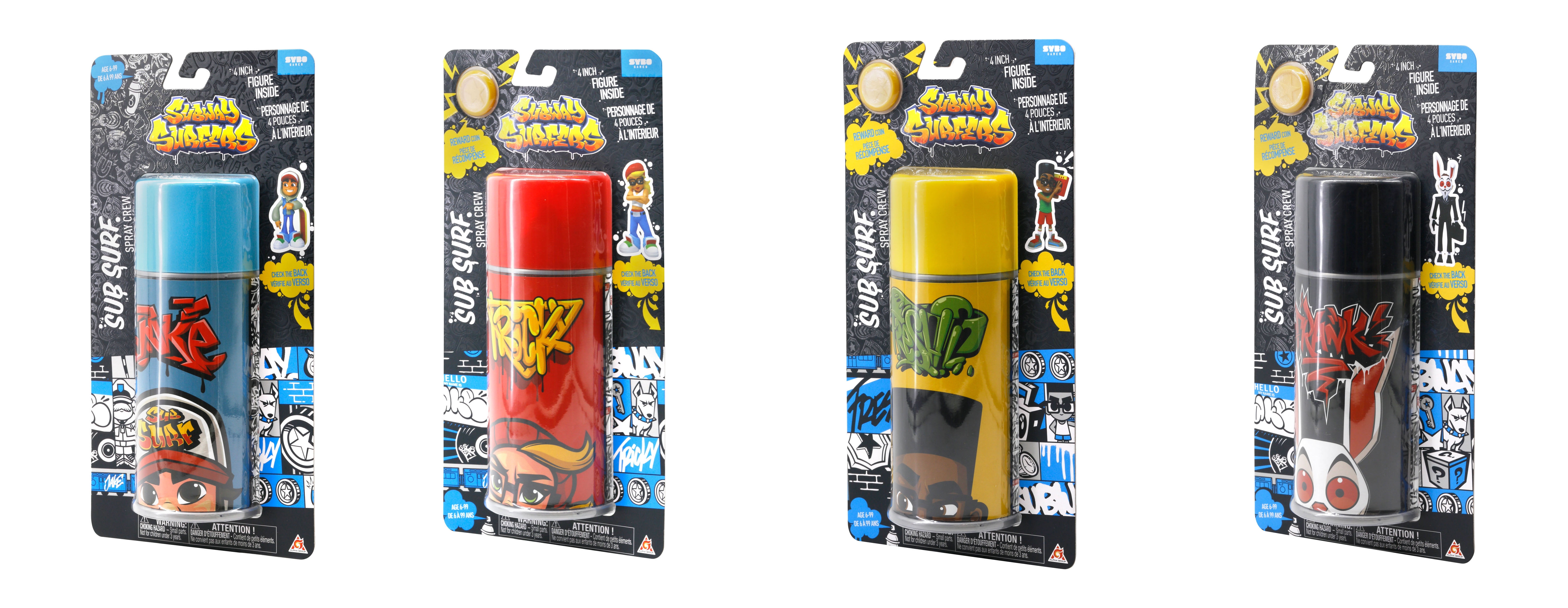 Subway Surfers - Sub Surf Spray Crew - Each Sold Separately Vinyl Figure  (4)