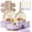 Purple, variant on Pots and Pans Set, Nonstick Cookware Set Detachable Handle, 19pcs Induction Kitchen Cookware Sets Non Stick with Removable Handle, RV Cookware Set, Oven Safe, Pink