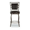 thumbnail image 6 of Bowery Hill 30" Metal & Faux Leather Stool in Dark Brown (Set of 3), 6 of 18