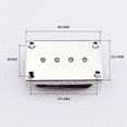 thumbnail image 3 of 4 String Electric Bass Pickup Ceramics Pickup Chrome Pickup Guitar Accessories, 3 of 5