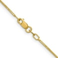 thumbnail image 3 of Avariah Diamonds 14K Yellow Gold 1.2mm Concave Box Chain - 20"- Made In Italy, 3 of 8