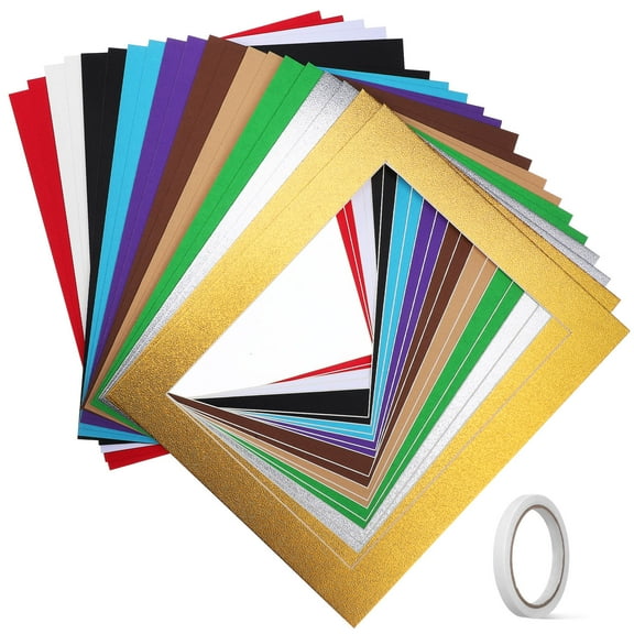 ELAYARD Mats for Picture Frames Assorted Color Sturdy Paper Protect Photos