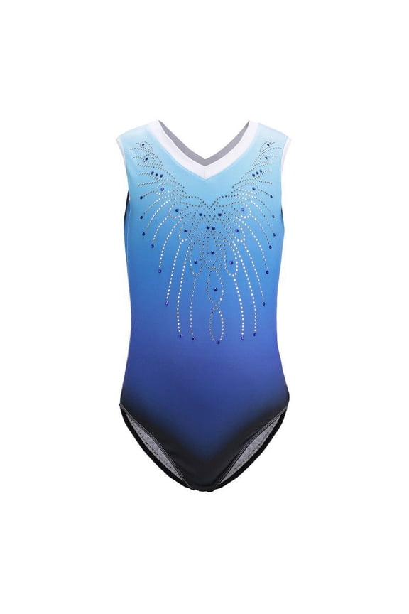Gymnastics Leotards for Girls Shiny Jewels Kids Athletic Apperal Dance Outfit