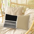 thumbnail image 4 of Beige Pillow Covers, Linen Long Throw Pillow Case, Modern Abstract Art Farmhouse Striped Holiday Pillow Protector Decorative Cushion Cover for Living Room/Bedroom 20" x 36", 4 of 8