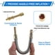 thumbnail image 5 of Extensión de válvula de neumático de cobre de 180 grados de 180 mm para automóvil, motocicleta, RV, camión y bicicleta, 5 of 6