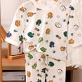 thumbnail image 3 of Quealent 100% Organic Cotton Baby Long Sleeve Pajama Sets, Toddler Boy Girl 2-Piece Sleepwear (Green, 6-12 Months), 3 of 3
