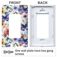 thumbnail image 3 of Yayeee Rocker Switch Wall Plate 1-Gang 4.6"x2.9" Home Decorative Outlet Cover, Watercolor Butterfly Pattern, 3 of 6