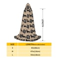 thumbnail image 2 of Honeii Dachshund Dog Woof Print Poncho Cape, Cloak Coat, Snuggly Hooded Wearable Blanket, Hooded Cape For Teenagers,Halloween Costumes-Small, 2 of 7
