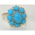 thumbnail image 6 of LBG 10k White Gold Natural Turquoise Womens Anniversary Ring - Size 10.25, 6 of 6