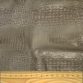 thumbnail image 5 of Waverly Inspirations 52" Faux Leather Crocodile 2 Tones Print Upholstery Home Decor Fabric By The Yard, White/Gold, Available In Multiple Colors, 5 of 11