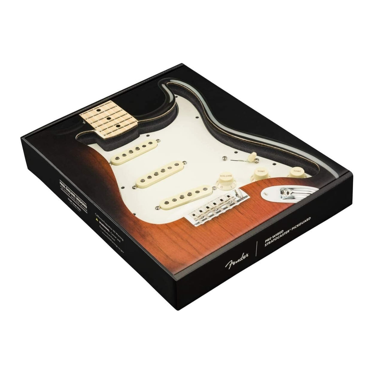 Fender Fat 50's Prewired Stratocaster Pickguard (3-Ply, White)