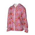 thumbnail image 2 of Fotbe Cute Strawberry Men's Women's UPF 50+ Sun Protection Jacket Hooded Cooling Shirt with Pockets Hiking Outdoor Performance-, 2 of 9