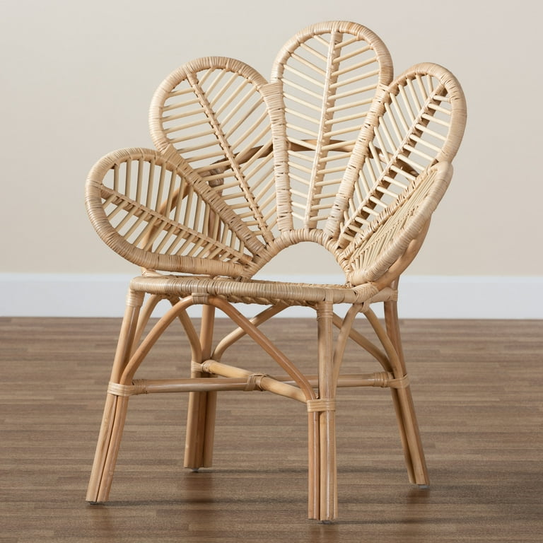bali pari Bianca Rattan BOHO Flower Chair Natural Brown Walmart