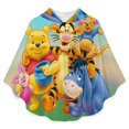 thumbnail image 2 of Winnie The Pooh Kids Flannel Wearable Blanket, Warm Shawl Blanket Comfy Poncho Throw with Buttons for Boys Girls, 2 of 7