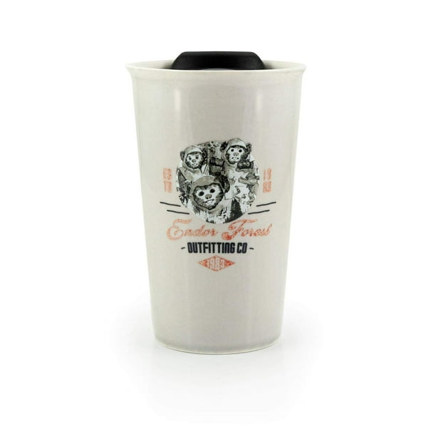 Taza de cerámica STAR WARS Ewok 350 ml con tapa Se7en20 Endor Forest