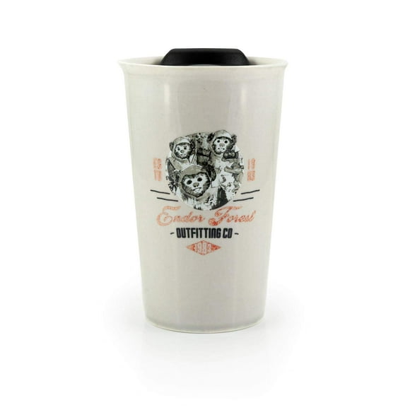 Taza de cerámica STAR WARS Ewok 350 ml con tapa Se7en20 Endor Forest