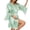 Light Green, variant on Arlun Valentine's Day Silk Satin Feather Trim Long Sleeve Short Robes Fashion Solid Color Lightweight Comfy Bathrobe Bridal Short Dressing Gowns Party Nightgown Sleepwear White XL