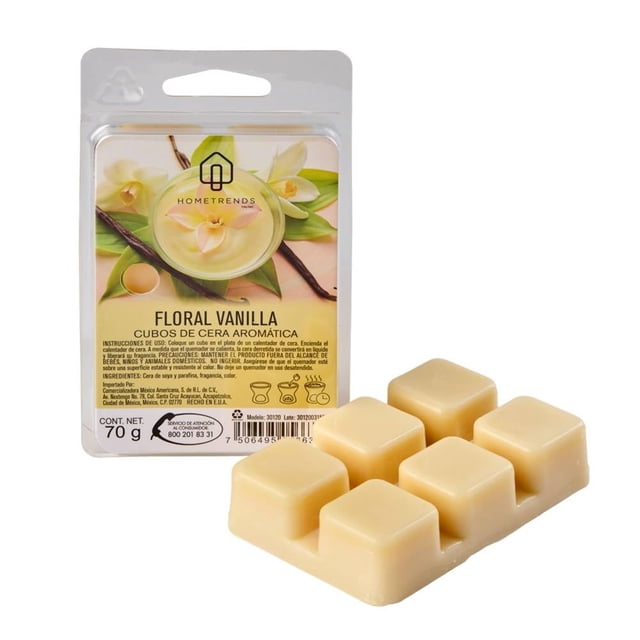 Cubos de Cera Hometrends Floral Vanilla Aroma 70 G