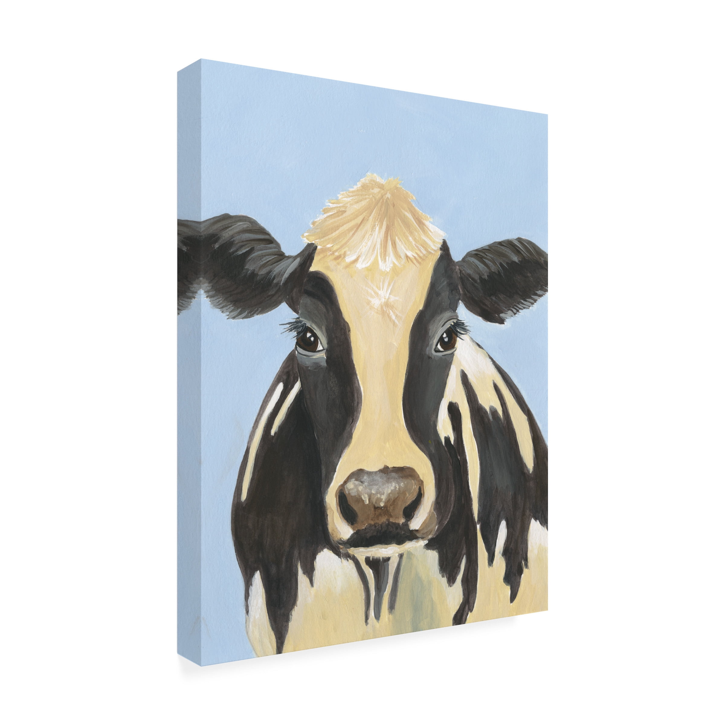 Regina Moore 'Cow don Bleu II' Canvas Art