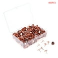 thumbnail image 4 of Milue 400pcs Metal Thumbtack Drawing Pins Pushpin Cork Board Photo Wall Map Markers Office Supply, 4 of 20