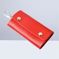 thumbnail image 3 of GOOHOCHY Estuche para llaves de cuero genuino, multifuncional, con 5 anillas para hombre y mujer (color aleatorio)., 3 of 8