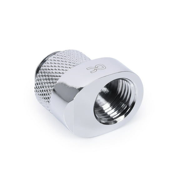 Alphacool Eiszapfen 8mm Offset Fitting Rotatable G1/4 OT to G1/4 IT, Chrome