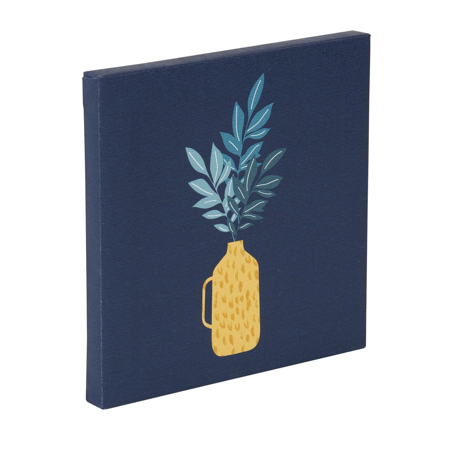 Toile avec vase 15 x 15 cm