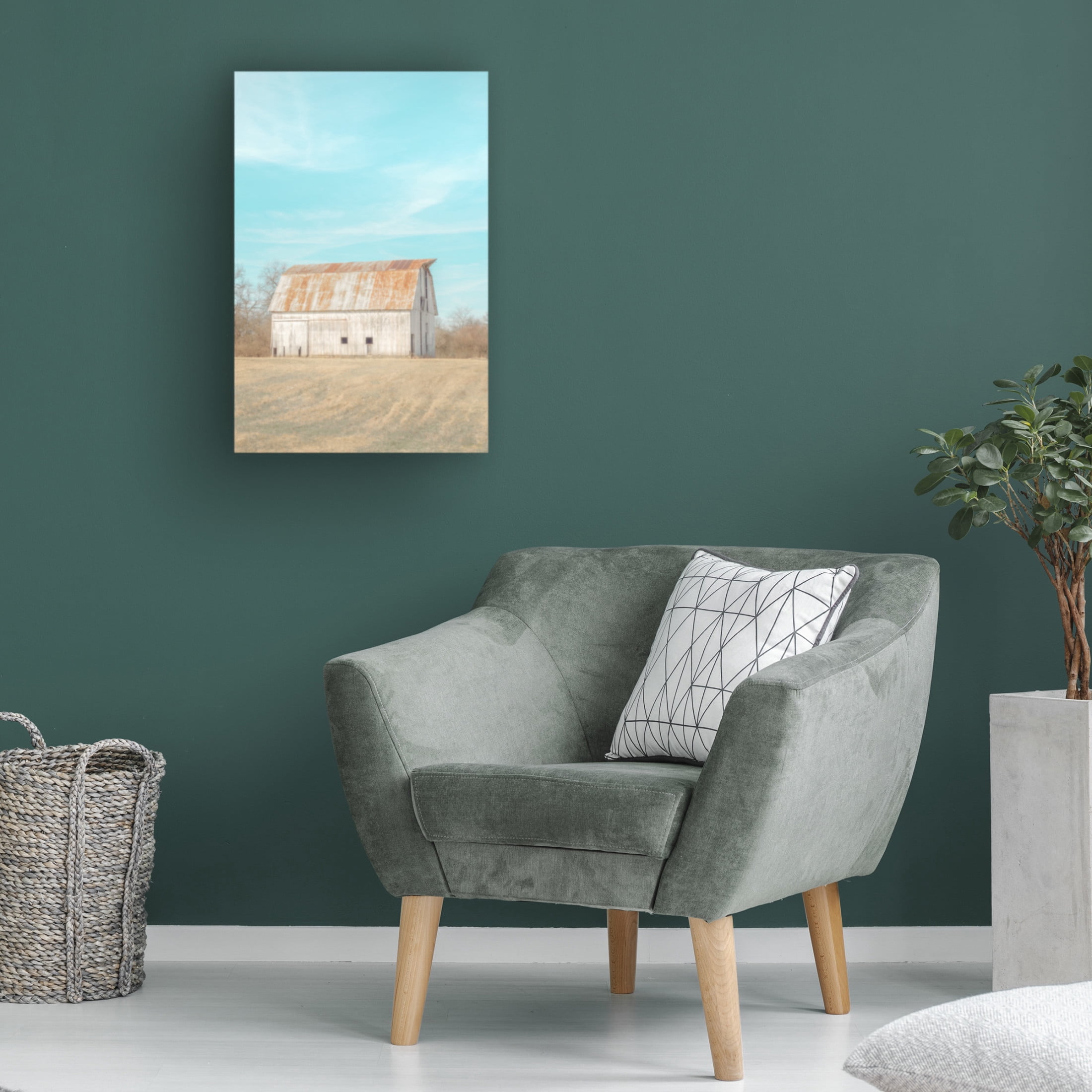Canvas Wall Art - Life BeautifuLEE 'Ideal Soft Old Barn' Wall Art for Living Room, Bedroom, or Office Décor by Trademark Fine Art - 12 x 19 Inches