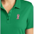 thumbnail image 3 of Womens Breast Cancer Ribbon Patch Moisture-Wicking Polo Shirt, 3XL Rich Red, 3 of 5