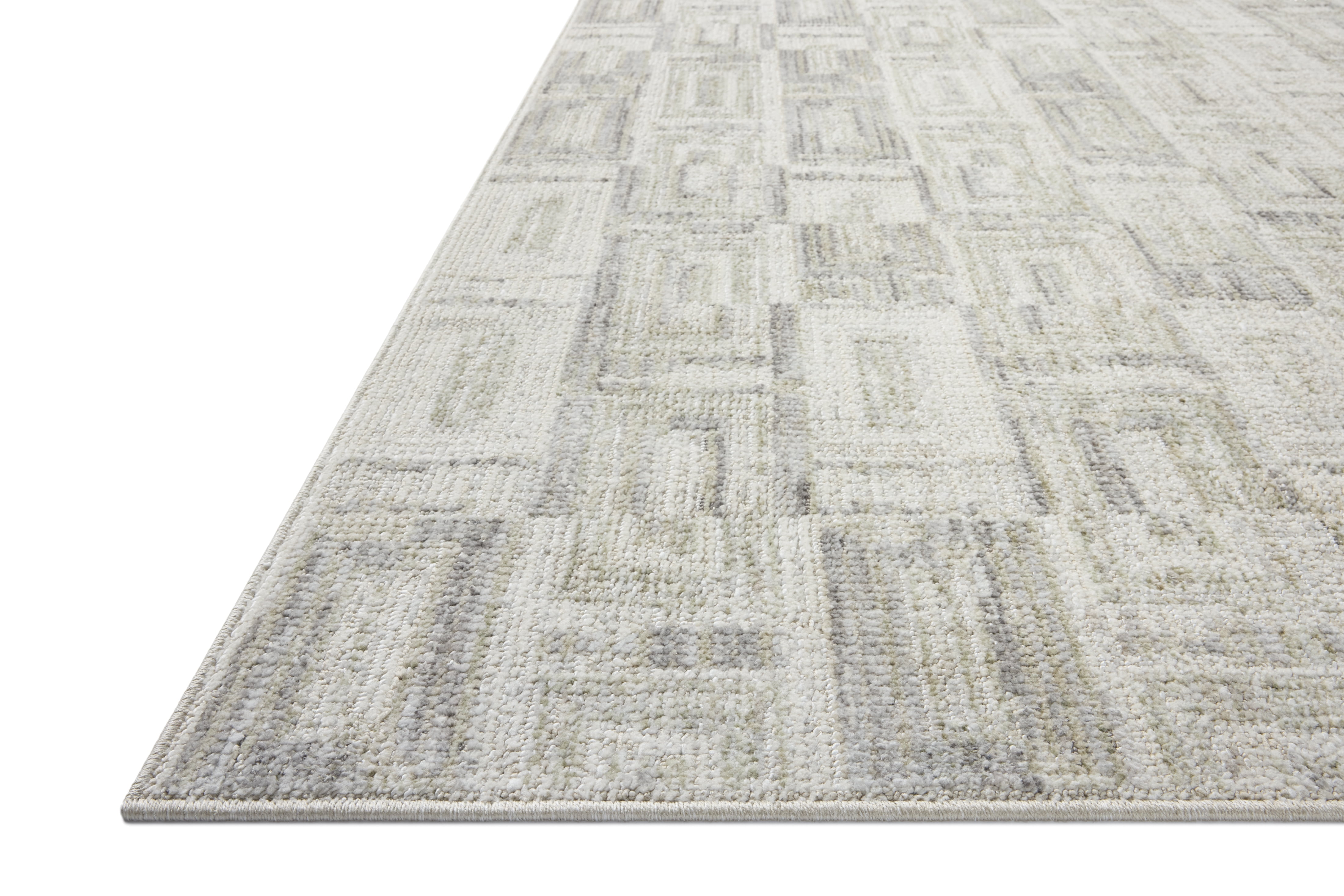 Loloi Roxie Bone / Sage 2'-7" x 15'-0" Area Rug