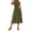 #0009-Army Green, variant on Puyaiuu Women's Solid Color Casual Loose Maxi Dress, Flowy Short Sleeve Round Neck Summer Beach Cover Up, Lightweight Breezy Vacation Wear, Cute Sundresses for Women Spring Gift