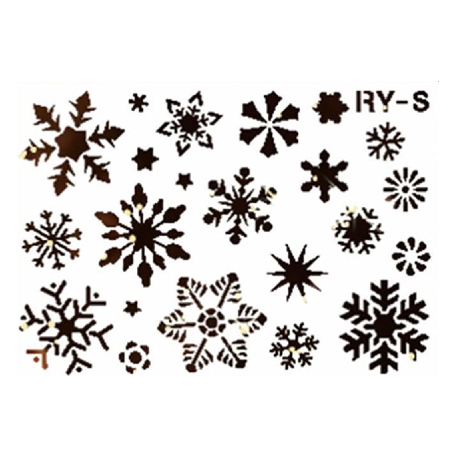Christmas Snowflakes Hand-painted Spray Painting Hollow Out Painting  Template Large, Medium And Small Snowflakes 