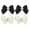 Assorted Color, variant on REACHISE 2 Pairs Shoe Clips Bow Imitation Pearls Shoe Clips Wedding Shoe Charms Shoe Decoration