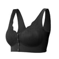 thumbnail image 2 of ATENAR Wireless Bras for Women,Womens Bras,Comfort Fit,Soft,Solid,Nylon,Spandex,Black,XL(US:10), 2 of 6