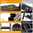 thumbnail image 3 of Aluminum Step Ladder 3 Step Folding Step Stool Ergonomically Slope Wide Anti-Slip Pedal, 350 Lbs Capacity Sturdy Stepping Ladder Stepladder for Home, Office, Kitchen, 3 of 8