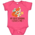 thumbnail image 3 of Inktastic My Great Grandma Loves Me Fox Boys or Girls Baby Bodysuit, 3 of 5
