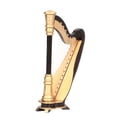 thumbnail image 2 of QIILU Mini Harp Model Wooden Musical Instrument Harp Replica Ornament With Storage Box, 2 of 8