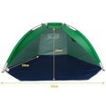thumbnail image 4 of Tienda de campaña para 2 personas, de una sola capa, para exteriores, anti-UV, para playa, refugio solar, toldo de sombra para pesca, picnic, parque, camuflaje, 4 of 5