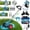 Blue, variant on TNTANTS Weed Wacker Cordless, 3-in-1 Lightweight Electric String Trimmer with 3 Types of Blades, Wheels, 24V Battery, Weed Eater Grass Trimmer/Edger/Brush Cutter for Lawn Yard Garden (Blue)