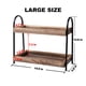 thumbnail image 4 of Organizador de encimera de baño BDBDYEAY con cuentas de madera de 2 niveles, 4 of 7
