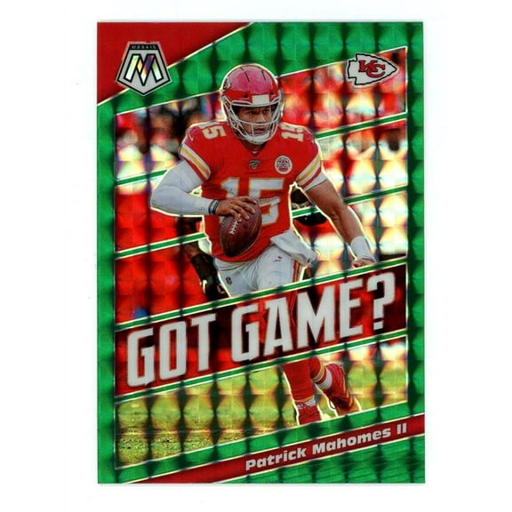 NFL 2020 Panini Mosaic Green Prizim Patrick Mahomes II GG16