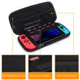 thumbnail image 6 of Fintie Carry Case for Nintendo Switch, Portable Traveler Storage Carrying Bag Pouch Protective Cover for Nintendo Switch Console Joy-Con, with 10 Game Card Slots and Inner Pocket, Moroccan Love, 6 of 8