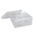 thumbnail image 1 of Clear Acrylic Display Cases Multipurpose Cube Display Box with Lid for Highlighters Tape Paperback Pin 8x8x3.9in, 1 of 5