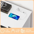 thumbnail image 6 of FANRAL Tilt Out Trash Can Cabinet for 2 Bins,Hidden Recycle Garbage Enclosure with Negative Ion & Ozone Odor Control,Wooden Double Laundry Cabinet for Kitchen Bathroom Laundry Room, 6 of 8